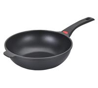 Baumalu - Wok Thermo Régul Ø 30 cm - Anti-Adhérent - Induction | Revêtement Xylan 2 couches à thermo spot, chauffe homogène ; équipement bakélite froid, garantie 5 ans, tous feux induction