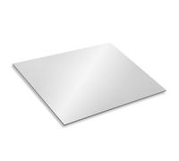 Baumaxxe panneau composite aluminium argent I taille 40 x 30 cm I épaisseur 3 mm I pour modélisme construction de stands signalétique bricolage impression sérigraphique I DIY I hin576