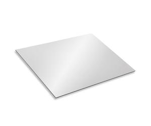 Baumaxxe panneau composite aluminium argent I taille 40 x 30 cm I épaisseur 3 mm I pour modélisme construction de stands signalétique bricolage impression sérigraphique I DIY I hin576