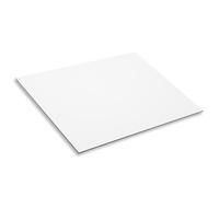 Baumaxxe Panneau composite aluminium blanche, 60 x 40 cm 3 mm - az061 | Résistant aux intempéries, usage intérieur et extérieur, film de protection amovible, découpe et perçage aisés