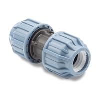 Baumaxxe Raccord compression PP 25 mm PN16 - bm302 | Manchon de jonction droit pour tube PE irrigation jardin piscine bassin