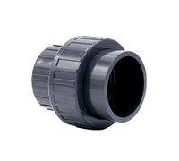Baumaxxe Raccord union PVC-U démontable I Manchon à coller 50 mm x filetage femelle 1 1/2 I Écrou tournant + joint O I Raccordement pompe vanne débitmètre piscine I bm246
