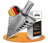 BAURIX® Foret Étagé HSS Ø 5-35 mm - 13 Paliers, Tige Triangulaire