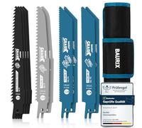 BAURIX® Lames de Scie Sabre 10 Pièces - Bois & Métal, 6-24 TPI