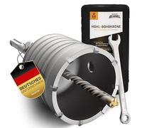 BAURIX® Scie Cloche Béton SDS Plus 68 mm - Trépan Carbure, Boîtes | Perce les boîtes d’encastrement dans béton, brique et parpaing. 8 dents renforcées, résiste au perforateur.