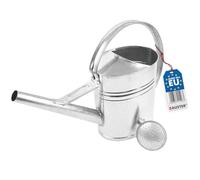 BAUSTER® Arrosoir en zinc 12 l - Arrosoir en métal galvanisé avec douchette d'arrosage, arrosoir de jardin robuste en acier pour l'intérieur et l'extérieur, idéal pour l'arrosage des fleurs et