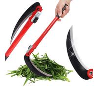 Bauster® Faucille pliable de qualité supérieure - 40 cm - Pour tondre l'herbe, l'entretien du jardin, la survie