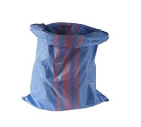 BAUSTER Lot de 10/50 sacs en tissu PP - Sacs indéchirables pour céréales, sable, charbon, gravats - Résistant aux UV et polyvalents - Bleu (10)