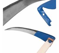 BAUSTER® Scie à dents Sense sans style - Herbe sauvage 50/60/70/80/90 cm - Faucille pour tondre les mauvaises herbes de jardin - 60 cm