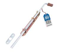 BAUSTER® Verrou de porte - 600 mm - Vis galvanisées - Résistant aux intempéries - Poignée en bois - Pour porte de jardin