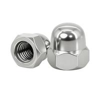 BAVALIN 20 Pièces Écrous Borgnes - Dôme Ecrous Borgne Hexagonal en Acier Inoxydable A2 Cache ecrou pour Vis Boulons Filetés & Tiges Filetées Cache-écrous M8 (8mm)
