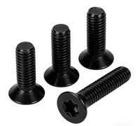 BAVALIN 5 Pièces Vis à Tête Fraisée Torx M8 x 50mm en Acier Inoxydable A2 V2A - Vis à Machine Noir à Tête Plate Filetage Complet Pour L'équipement de Machine et Meubles