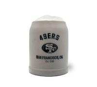 Bavariashop Chope à bière NFL San Francisco 49ers 0,5 l en grès au sel avec logo de l'équipe, produit sous licence officielle, cadeau pour fan de football américain