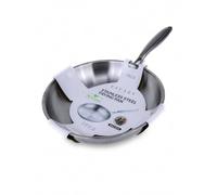 BAVARY Poele Inox 18/10 - Poele Induction 30cm - Poeles Inox Inductions Sans Revêtement - Poêles À Frire Pour Gaz & Tout Feux - Poêle Induction Lave-Vaisselle OK, Poeles Sans PFAS, Stainless Steel Pan