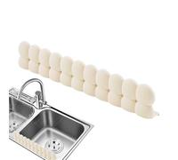 Bavettes pour évier de cuisine, protection anti-éclaboussures réutilisable avec ventouses, bavettes en silicone pour évier de cuisine, écran de protection pour le bord de lavabo de salle de bain