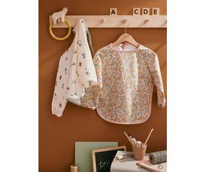Bavoir tablier maternelle 3-5 ans imprimé fleuri TU
