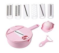 Bavokon 12 en 1 Mandoline,Cuisine en INOX,Coupe Legumes Manuel,Mandoline Professionnelle,Coupe Legume Multifonctions,Trancheuse À Mandoline Multifonction pour Trancher,Couper Et Râper Les Légumes