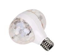 Bavokon Ampoule rotative Couleur RVB | Lampe rotative à Changement de Couleur RVB,Disco Bar Stage Club Multi Crystal Color Rotating Lights Bulbs, Magic Ball RGB LED Stage Light pour Les soirées
