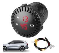Bawiaueu Horloge pour Moto | Montre Étanche à Écran LED,Horloge Tactile Intérieure de Véhicule - pour Hommes Femmes Propriétaires Trajets Urbains Route Ville Aventure