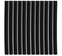 Baxnore Bâtons de colle professionnels pour extensions de cheveux, 12 pièces, adhésif thermofusible, liaison forte, sans danger pour les extensions de perruques, outils de coiffure (Noire)