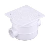 Baxnore Boîte de jonction pour lumières sous-Marines, boîtier électrique de Piscine, boîte de connecteur de Fil extérieur en Plastique pour lumières de Piscine, 10x10cm, Blanc