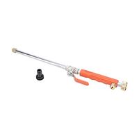 Baxnore Buse de pulvérisation pour nettoyeur haute pression G3/4 DN20, pistolet à eau robuste en alliage d'aluminium avec vanne de commutation pour le nettoyage de voiture, arrosag (Orange)