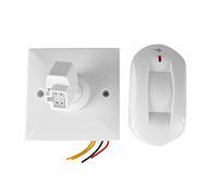 Baxnore Capteur de Mouvement PIR Filaire 12V, détecteur Infrarouge antivol, système d'alarme de sécurité Domestique, Coque Ignifuge Haute sensibilité pour Porte fenêtre Balcon