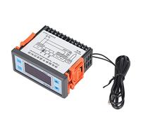Baxnore Contrôleur de température numérique commutateur de commande de refroidissement de chauffage intelligent avec sonde NTC10K de précision de 1 ℃ pour la réfrigération du congé (12V)