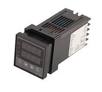 Baxnore Contrôleur de température PID Intelligent Thermostat Intelligent Affichage numérique Matériau ABS avec Double fenêtre d'affichage 32 étapes programmables pour la Construct