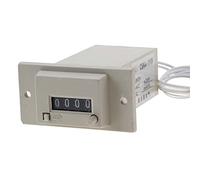 Baxnore CSK4 YKW Compteur électromagnétique à 4 chiffres AC AC DC 24 V Compteur d'impulsions à grande vitesse enregistrant les signaux d'impulsion électriques cumulés pour les mach (AC220V)