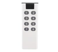 Baxnore Émetteur de télécommande numérique à Code d'apprentissage Universel 433 MHz, télécommande Haute Puissance, portée de 1000 m, pour Portes de Garage, alarmes de Voiture, syst (8 clés)