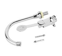 Baxnore G1/2 Salle de bains Laboratoire Lavabo Lavabo Pédale Robinet Médical Chaud Froid Cuivre Pédale Robinet D'eau Mains Libres Vanne de Contrôle Automatique pour Hôpitaux Labora