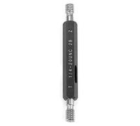Baxnore Jauge de filetage en acier, jauge 2B, unités américaines Standard, outil de mesure de filetage interne pour l'inspection en atelier du travail des métaux (1/4-20UNC)