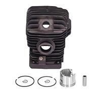 Baxnore Kit Culasse 42,5 mm Haute Performance avec axe de Piston, Segments, Clips et Accessoires pour tronçonneuse MS250 025. Fabriqué en Alliage d'aluminium à Haute teneur en sili