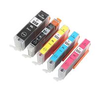 Baxnore Lot de 6 cartouches d'encre de rechange précises sans décoloration pour MG5450 MG5550 MG5650 MG6350 MG6450 MG6650 MG7150 MG7550 Ip7250 MX925 MX725 IX6850 IP8750 pour impres (BK BK C M Y 5