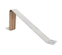 Baxnore Marches de mât en Teck en Acier Inoxydable de qualité Marine, marchepied de mât de Bateau antidérapant Durable pour navires, Yachts, voiliers 11 1/4x5 1/8 Pouces