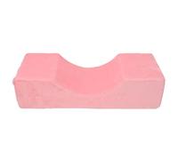 Baxnore Oreiller cervical pour extension de cils en forme de U, coussin de soutien confortable en mousse à mémoire de forme en velours pour techniciens de cils et salons de beauté (Rose)
