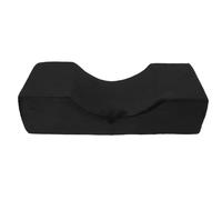 Baxnore Oreiller cervical pour extension de cils en forme de U, coussin de soutien confortable en mousse à mémoire de forme en velours pour techniciens de cils et salons de beauté (Noire)