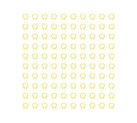 Baxnore Pigeons Anneaux de Jambe Bandes d'identification en Plastique Durable léger léger Facile à Utiliser pour Le marquage et l'identification des Pigeons 100 pcs 8 mm (Jaune)