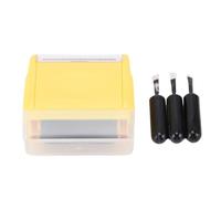 Baxnore Rouleau d'encre protecteur d'identification, tampon à rouleau antivol d'identité avec 3 recharges, ergonomique, compact, portable, polyvalent, pour factures, étiquettes d'e