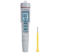Baxnore Testeur de qualité de l'eau Compteur de salinité numérique Portable PH EC TDS Détecteur Multifonction de température pour Aquariums piscines hydroponiques 188 mm x 35 mm x
