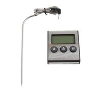Baxnore Thermomètre alimentaire de cuisine numérique, lecture instantanée, sonde, minuterie, alarme pour barbecue, grillades, viande, dinde, steak, bonbons, cuisson, plastique, aci