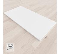 BAYA Receveur de douche extra-plat aspect pierre ardoise Blanc 80 x 160 cm + bonde