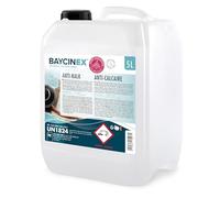 BAYCINEX® Anti-Calcaire Piscine 1 x 5 L - Détartrant Liquide - Élimine Dépôts Calcaires Fond, Parois & Équipements - Utilisable Bassin Rempli - Compatible Tous Filtres - 300 ml/10 m³