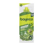 Bayeco - Balai serpillère sèche Facile 100 % Microfibre - Absorption et Nettoyage supérieurs - Léger même mouillé - Plus de résistance et de durabilité - Vert - 1 unité