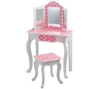 Bayer Chic 2000 TD-11670F Coiffeuse maquilleuse avec tabouret, Modèle Dots