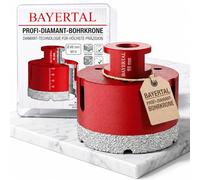 BAYERTAL® Couronne diamantée 68mm x M14 - Scie cloche pour percer des carreaux durs - Trépan 68 - Qualité Premium avec diamants de haute qualité - Foret pour carrelage compatible avec meuleuse d’angle