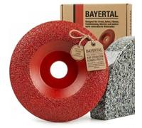 BAYERTAL® Disque à meuler diamanté bombé 115 mm x 22,23 - Pour granit, marbre, pierre, carrelage - Disque diamanté - Revêtu de diamants industriels - Meule diamantée Ø 115 mm