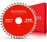 Bayertal Lame de scie 125 x 22,23 mm - Multi matériau pour bois, aluminium et plastique - 40 dents, Ø 125 mm - Disque à tronçonner pour coupe fine - Surfaces de coupe HM idéales pour des coupes