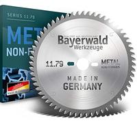 Bayerwald - Carbure de tungstène - Ø 205 mm x 3,2 mm x 18 mm | Denture trapézoïdale plate négative (64 dents) | Lame de scie circulaire en aluminium pour métaux non ferreux et plastique PVC